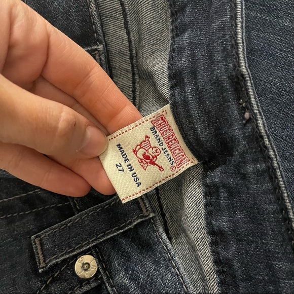 True Religion slim straight leg denim bling jeans size 27 - Picture 9 of 9